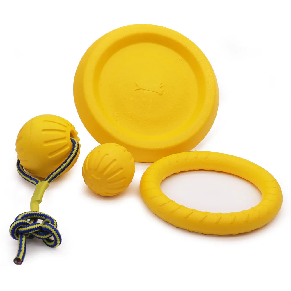 Dog Ring Toys Indestructible Chewing Flying Floating Training Tools