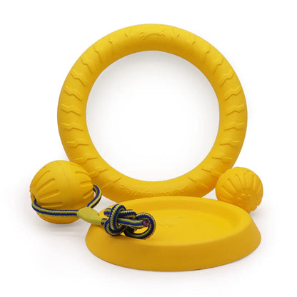 Dog Ring Toys Indestructible Chewing Flying Floating Training Tools