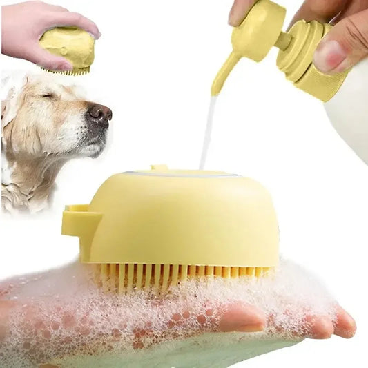 Bathroom Puppy  Dog Cat Bath Washing Massage Gloves Brush Soft