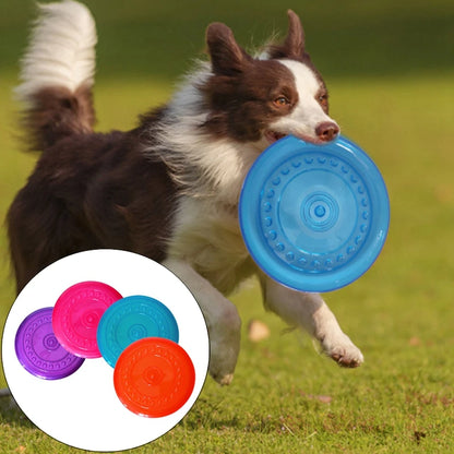 Pet Dog Discs Toy Dog Flying Discs Trainning Puppy Toys Rubber Fetch