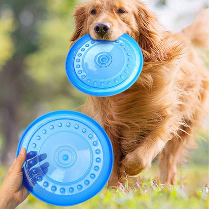 Pet Dog Discs Toy Dog Flying Discs Trainning Puppy Toys Rubber Fetch