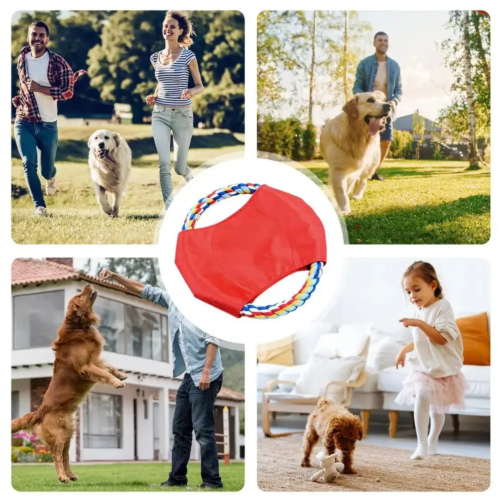 Bite-Resistant Dogs Toy Flying Disc Chew Puppy Training Interactive