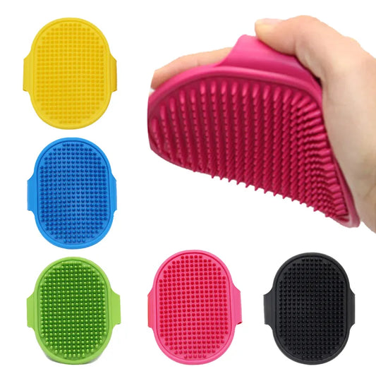 Soft Rubber Dog Cat Brush Pet Bath Silicone Comb Massage Comb Hair